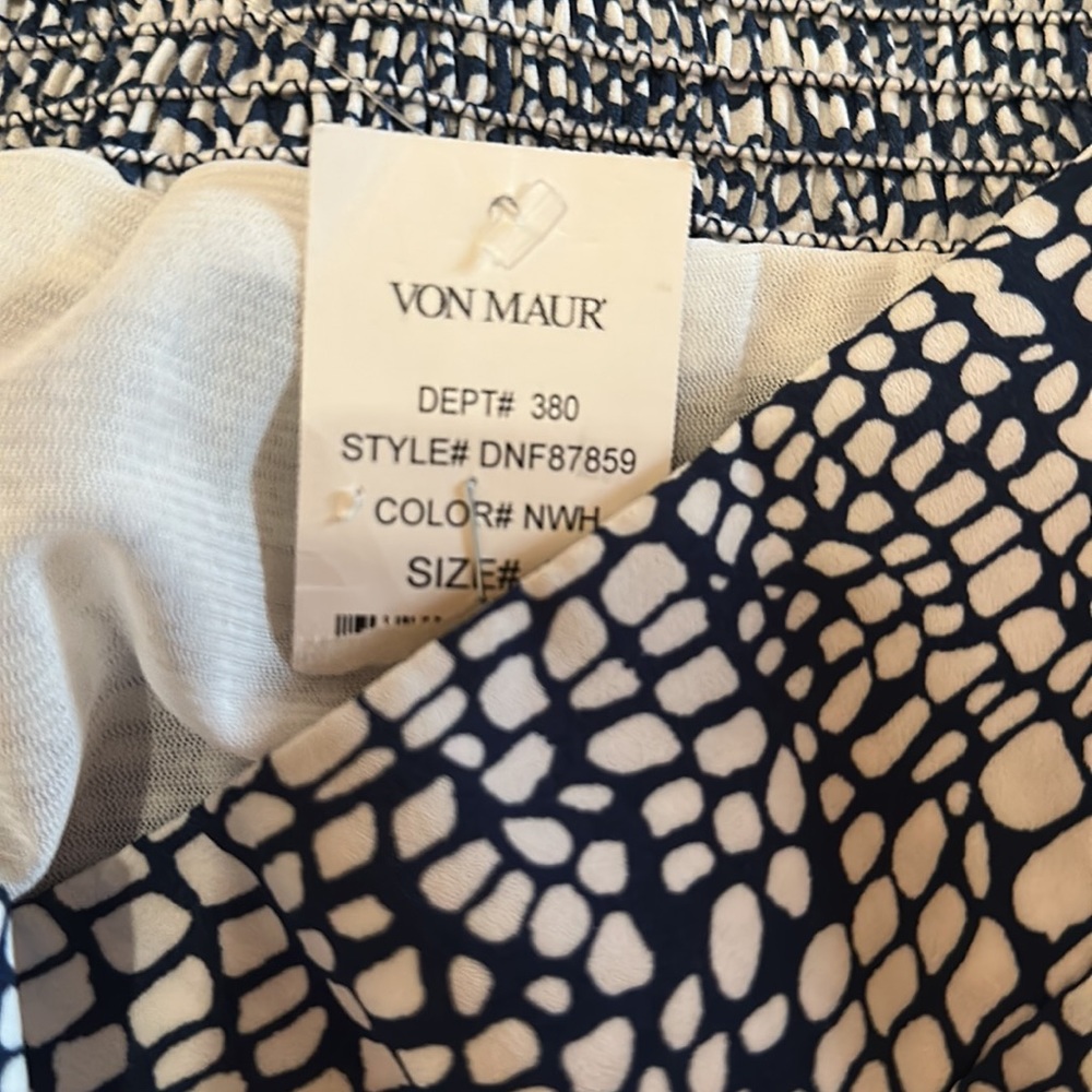 Eight Sixty Wide Flare Blue & White Bellbottom Pants New with Tags - Picture 9 of 12